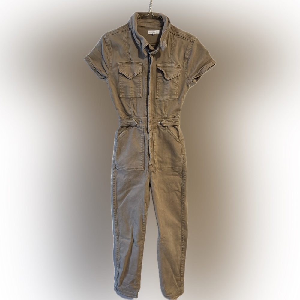 Good American Tan Jumpsuit